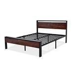 Full Size Metal Platform Bed Frame with Storage