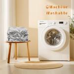 NTBAY Soft Cotton Pillow Shams, 2-Pack, Grey Waves