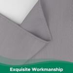 Biscaynebay Adjustable Silver Grey Bed Skirt for Queen