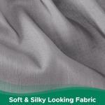 Biscaynebay Adjustable Silver Grey Bed Skirt for Queen