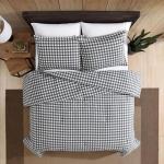Eddie Bauer King Reversible Flannel Duvet Set