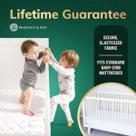 Ultra-Soft Waterproof Crib Mattress Protector Pad