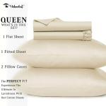 UrbanHut 700 Thread Count Queen Sheet Set - Ivory