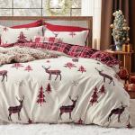 Bedsure Christmas Queen Duvet Cover Set