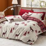 Bedsure Christmas Queen Duvet Cover Set