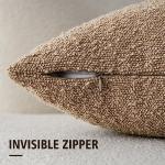 Cozy Camel Textured Throw Pillow Covers, 2-Pack