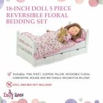 Emily Rose 5 Piece Doll Bedding Set