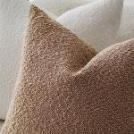 Cozy Camel Textured Throw Pillow Covers, 2-Pack