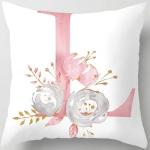 Pink Alphabet Throw Pillow Covers for Home Decor