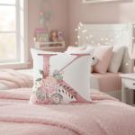 Pink Alphabet Throw Pillow Covers for Home Decor