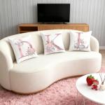 Pink Alphabet Throw Pillow Covers for Home Decor