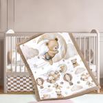 3 Pcs Safari Animal Crib Bedding Set