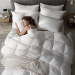 Luxury King Goose Down Fiber Comforter Set