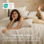 Beige Boho Tufted California King Comforter Set