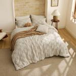 Beige Boho Tufted California King Comforter Set