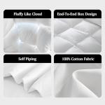 Luxury King Goose Down Fiber Comforter Set