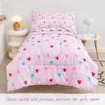 Viviland Purple Heart Toddler Bedding Set