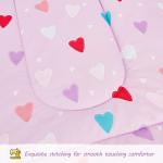 Viviland Purple Heart Toddler Bedding Set