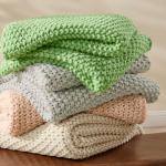 Cozy Beige Chunky Cable Knit Throw Blanket