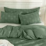 Green Boho Plaid Pillowcases 2 Pack