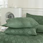 Green Boho Plaid Pillowcases 2 Pack