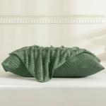 Green Boho Plaid Pillowcases 2 Pack