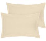 Royale Linens 2-Pack Standard Pillow Shams, Sand