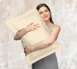 Royale Linens 2-Pack Standard Pillow Shams, Sand