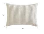 Beatrice Home Fashions Ivory Chenille Standard Sham