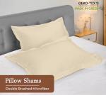 Royale Linens 2-Pack Standard Pillow Shams, Sand