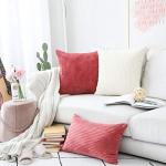 Super Soft Plush Corduroy Euro Pillow Sham 26"x26