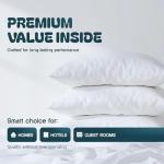 Luxury White Zippered Pillow Covers, Set of 2
