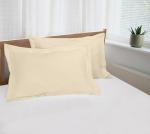 Royale Linens 2-Pack Standard Pillow Shams, Sand
