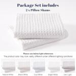Ultra Soft Waffle Weave Pillow Shams - 2 Pack