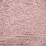 Dusty Pink Floral Cotton Quilted Pillow Sham