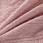 Dusty Pink Floral Cotton Quilted Pillow Sham