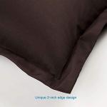 Soft Microfiber Pillow Shams Set of 2 - Dark Brown