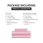 Luxury Pink Satin Bedding Set - 5 Pieces