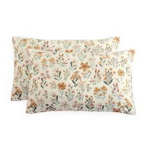 Botanical Floral Pillow Cases - Set of 2