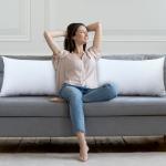 White Throw Pillows (Pack of 2) 20 x 26 Inches