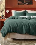 Bedsure 100% Cotton Waffle Weave Duvet Cover