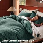 Bedsure 100% Cotton Waffle Weave Duvet Cover