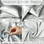 DECOLURE Luxury Satin Queen Bed Sheet Set