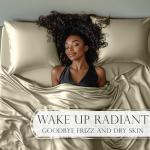 Luxurious Satin Queen Bed Sheet Set - Champagne