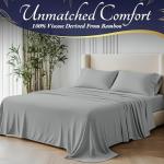 Organic Bamboo King Bed Sheets - Soft & Cooling