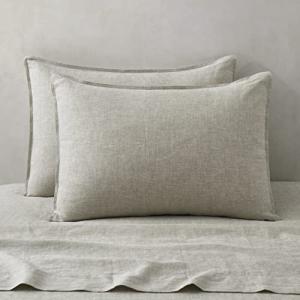 King Size 100% Linen Pillowcases Set of 2