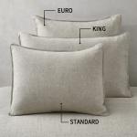 King Size 100% Linen Pillowcases Set of 2