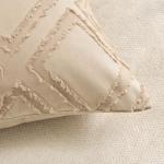 Soft Camel Geometric Pillow Shams - 2 Pack