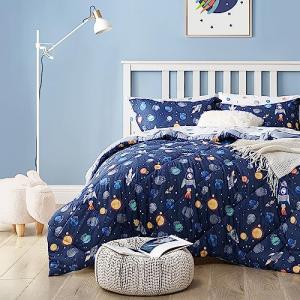 Kids Space Themed Queen Bedding Set, 7 Pieces