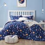 Kids Space Themed Queen Bedding Set, 7 Pieces